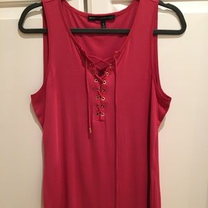 White House Black Market Lace Up Tank